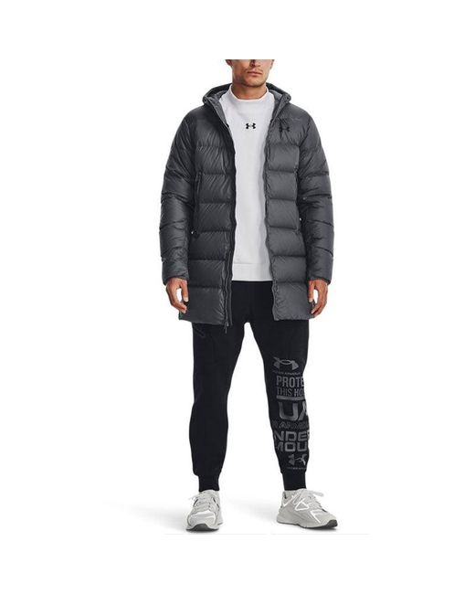 Under Armour Gray Storm Armour Down Parka 'Dark' for men