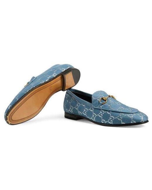Gucci Blue (Wmns) Jordaan Loafers