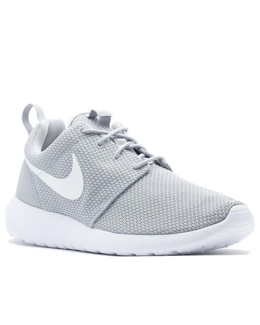 Nike White Roshe One 'Wolf' for men