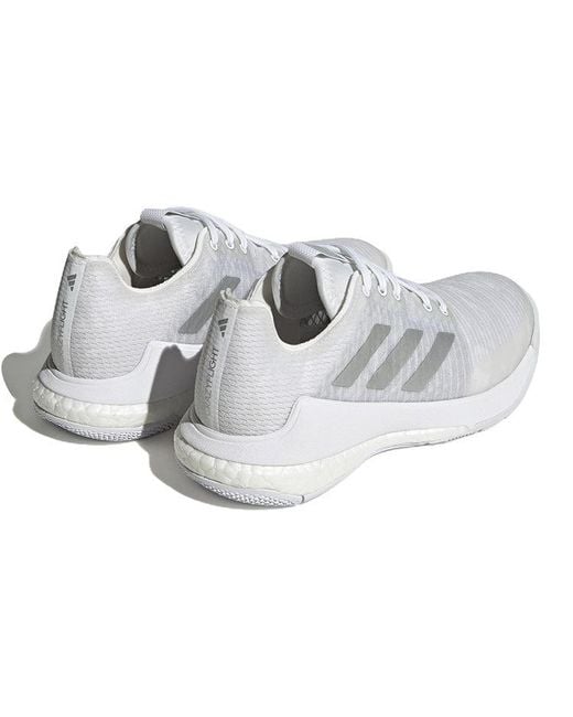 Adidas White (Wmns) Crazyflight Shoes Metallic'