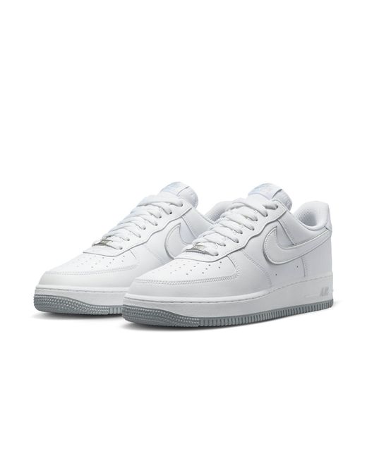 Nike White Air Force 1 '07 Wolf' for men