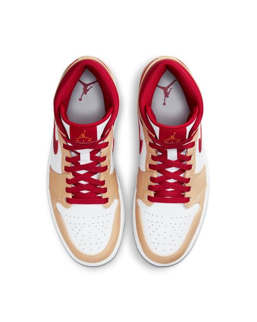 Nike Red 1 Mid 'Light Curry Cardinal' for men