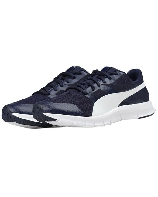 PUMA Blue Flexracer Non-Slip Cozy Low Top Sports Skate Shoes for men