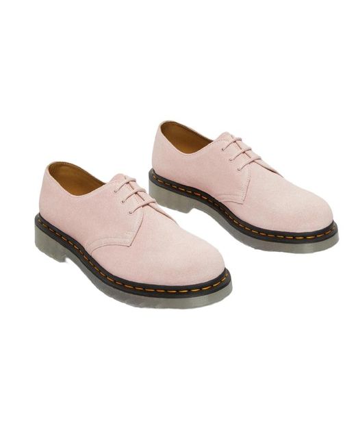 Dr. Martens Pink 1461 Lced Suede for men