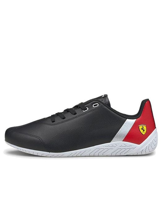PUMA Scuderia Ferrari Ridge Cat Low Top Running Shoes Black/red/white in  Brown for Men | Lyst