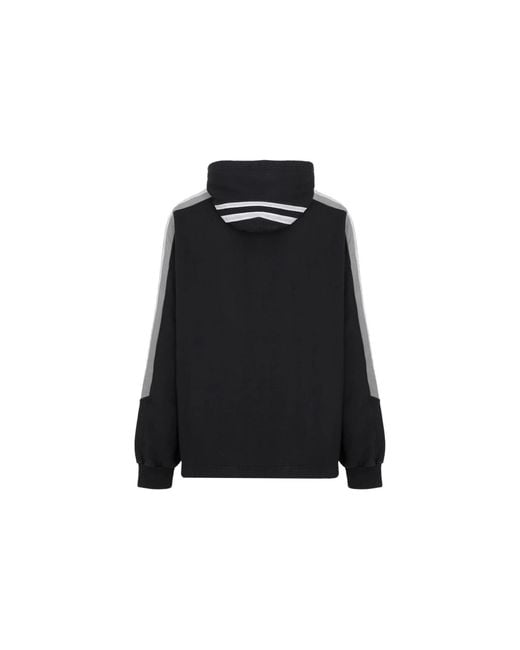 Balenciaga Black Sporty B Striped Sleeve Hoodie Oversized for men