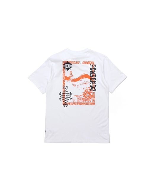 Converse White Printing Short Sleeve for men