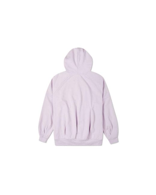 Converse Purple (Wmns) Logo Embroidery Knitting Hoodie