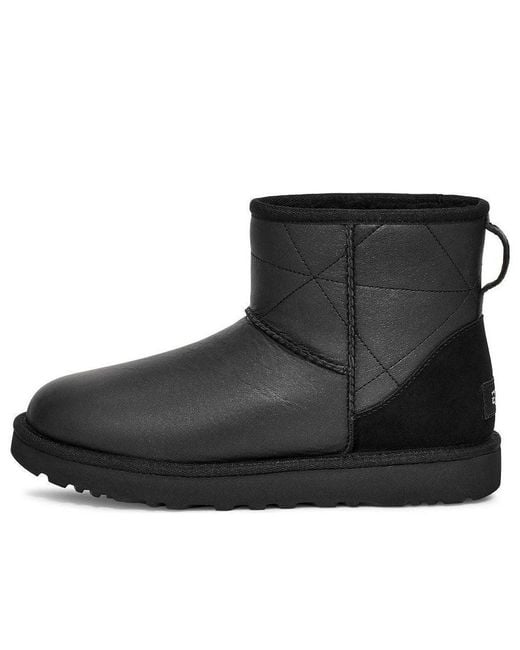 Ugg Black (Wmns) Classic Mini Pearlized Boot