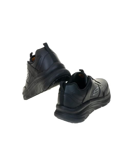 Skechers Black D'Lux Walker Sr Shoes 'Core' for men
