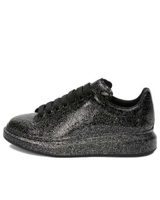 Alexander McQueen Black Oversized Sneaker Glitter for men