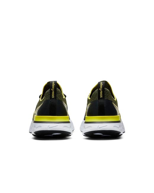 Nike Yellow React Infinity Run Flyknit 'Sonic' for men