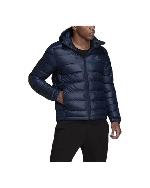 Adidas Blue 3-Stripes Sdp Badge Of Sport Jacket for men