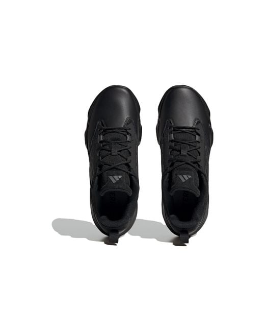 Adidas Black Terrex Unity Leather Low 'Core' for men
