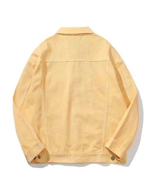 Drew House Metallic Floral Trucker Jacket 'Washed Tangerine' for men