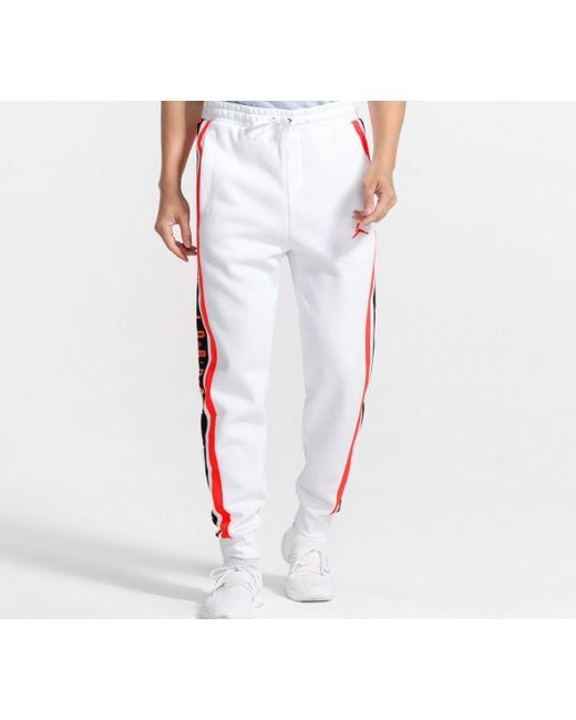 Nike Red Printing Bundle Feet Basketball Fleece Lined Sports Long Pants for men