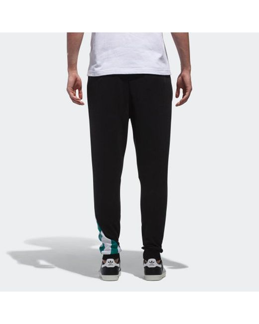 Adidas Black Originals Eqt Low Crotch Sports Pants for men