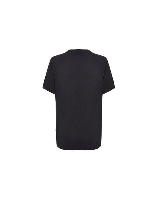 Converse Black Pure Cotton Alphabet Short Sleeve for men