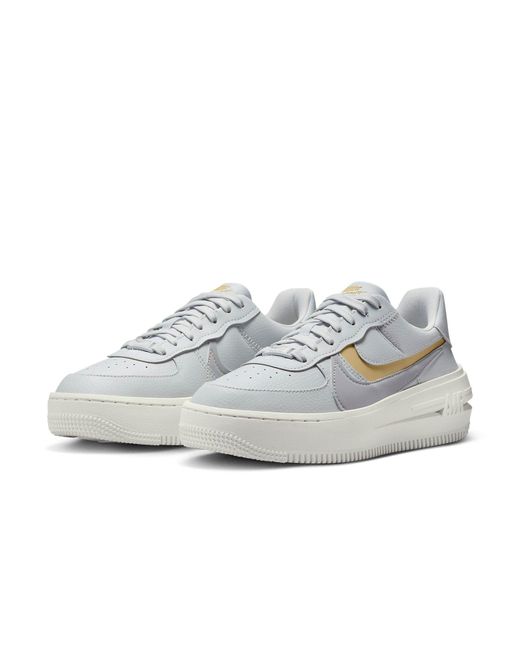 Nike White (Wmns) Af1 Plt.Af.Orm 'Photon Dust Team Sail'