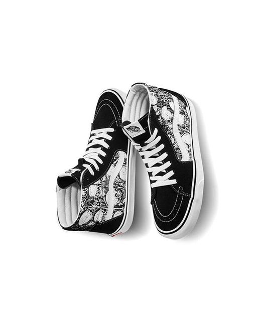 Vans Black Sk8-Hi 'Forgotten Bones' for men