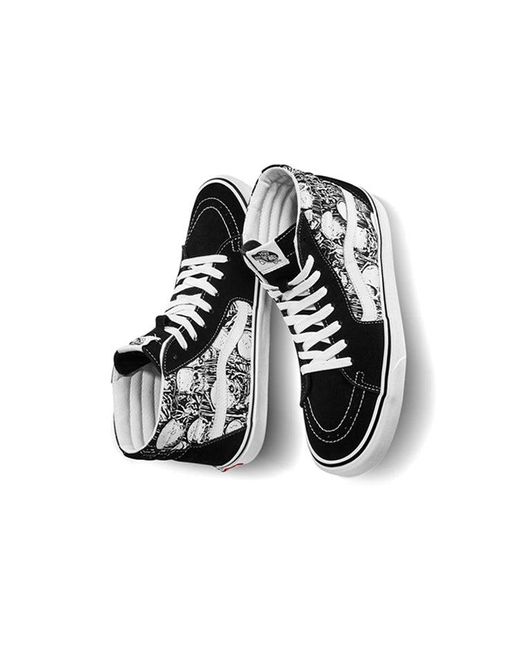 Vans Black Sk8-Hi 'Forgotten Bones' for men