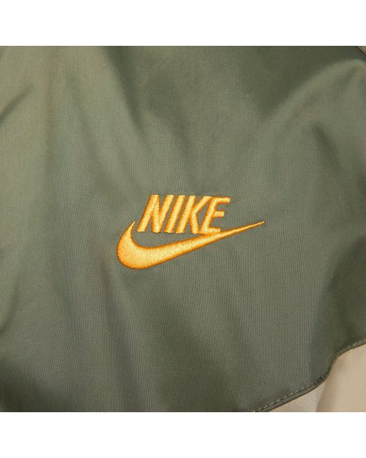 Nike Green Sportswear Windrunner Hooded Jacket 'Khaki' for men