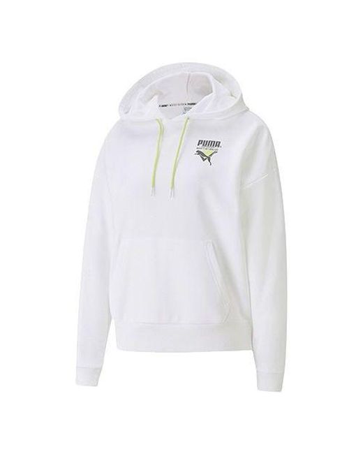 PUMA White Tailored For Sport Hoodie