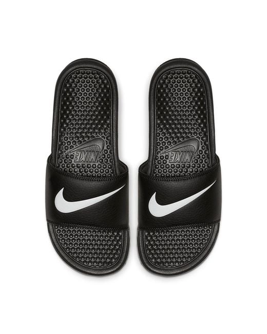 Nike Black (Wmns) Benassi Swoosh Fashion Slippers