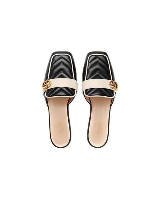 Gucci Black (Wmns) Double G Slide Sandal