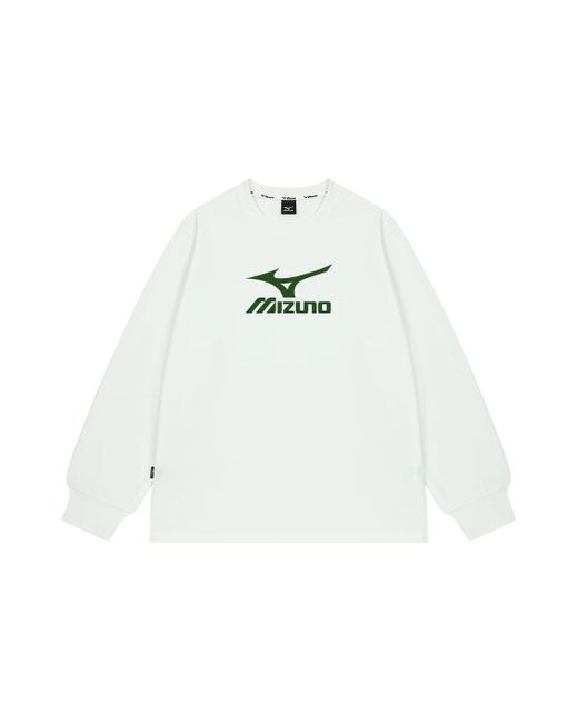 Mizuno Green Casual Long Sleeve T-Shirt for men