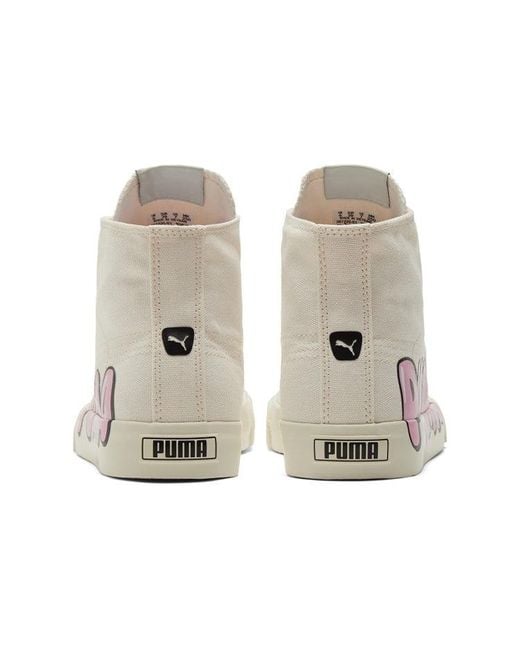 PUMA White Bari Mid 'Logo