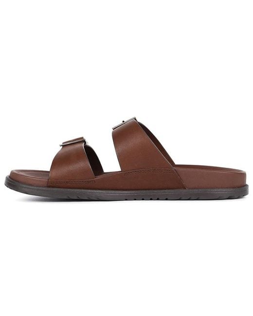 Ugg Brown Wainscott Buckle Slide Slipper for men