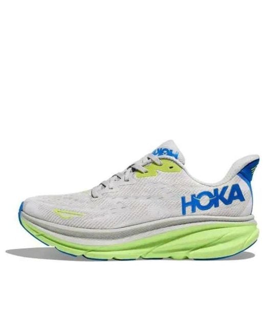 Hoka One One Blue Clifton 9 Wide 'Stardust Electric Cobalt' for men