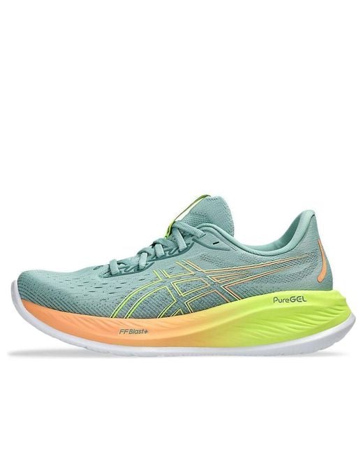 Asics Blue Gel-Cumulus 26 Paris (Light Celadon/Safety) Running Shoes