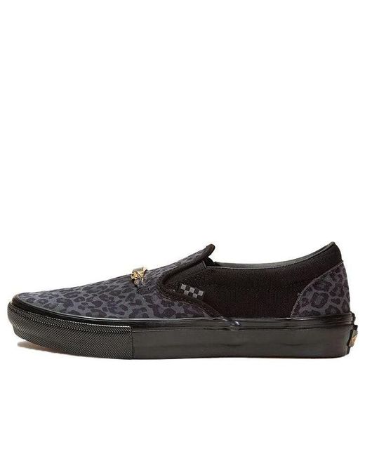 Vans Black Cher Strauberry X Skate Slip-On 'Cheetah' for men