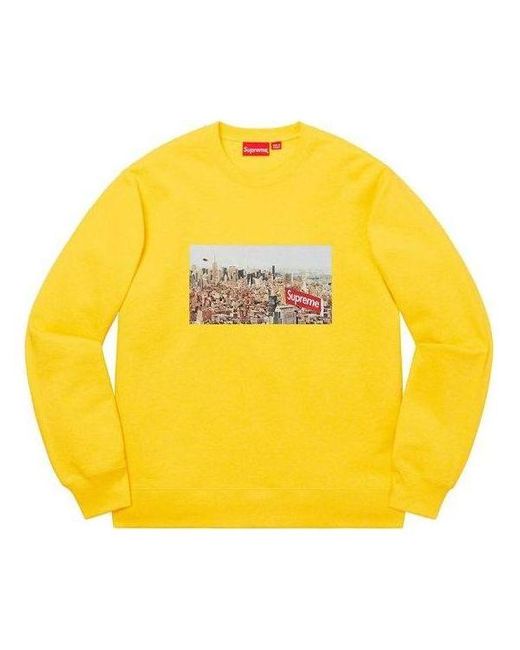 Supreme Yellow Aerial Crewneck Multi-Color' for men