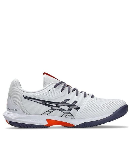 Asics White Solution Speed Ff 3 Greyish' for men