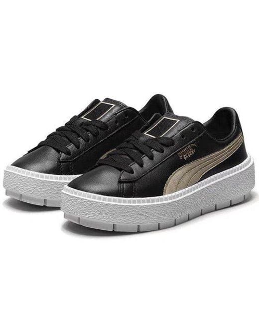 PUMA Black (Wmns) Platform Trace Varsity'