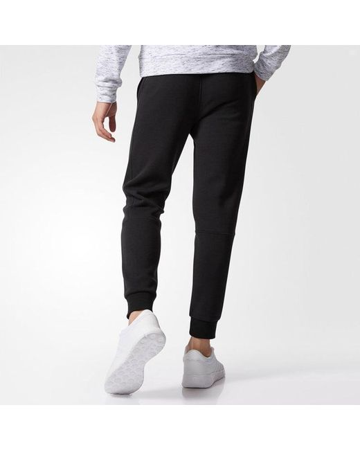 Adidas Black Neo Drawstring Elastic Knit Pants for men