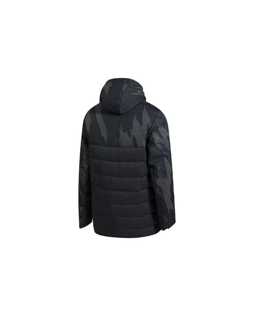 Adidas Blue Real Ssp Dw Jkt Real Madrid Stay Warm Hooded Down Jacket for men