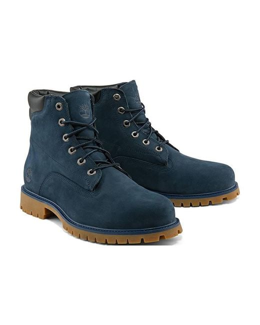 Timberland Blue Alburn 6 Inch Waterproof Boot Nubuck' for men