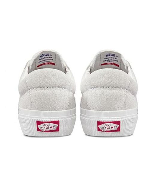 Vans White Saddle Sid Pro 'Marshmallow' for men