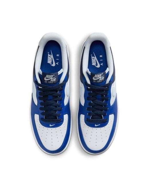 Nike Blue Air Force 1 '07 Lv8 White/football Grey-game Royal Fq8825-100 for men