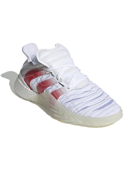 Adidas White Sobakov 2.0 Scarlet' for men