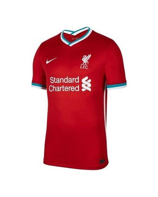 Nike Red Season Home Tournament Uniform Salah Fan Edition Jersey for men