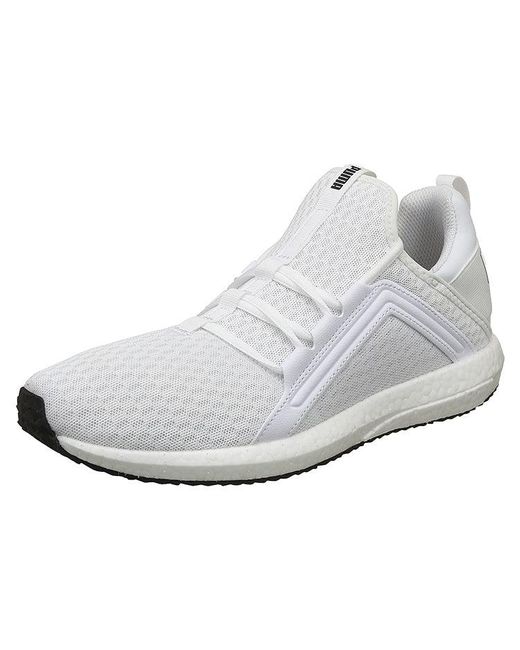 PUMA White Mega Nrgy Low Tops Sports Shoe for men