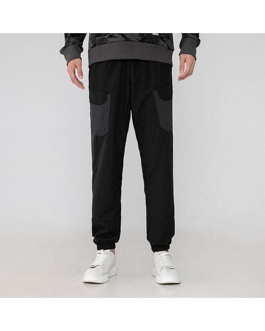 Adidas Black Fi Wv Bst Pt Big Pocket Bundle Feet Sports Pants/Trousers/Joggers for men
