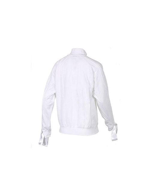 PUMA White (Wmns) Cuff Stand Collar Casual Jacket