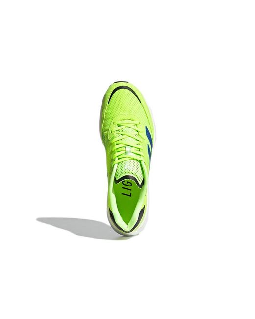 Adidas Green Adizero Boston 'Signal Sonic Ink' for men