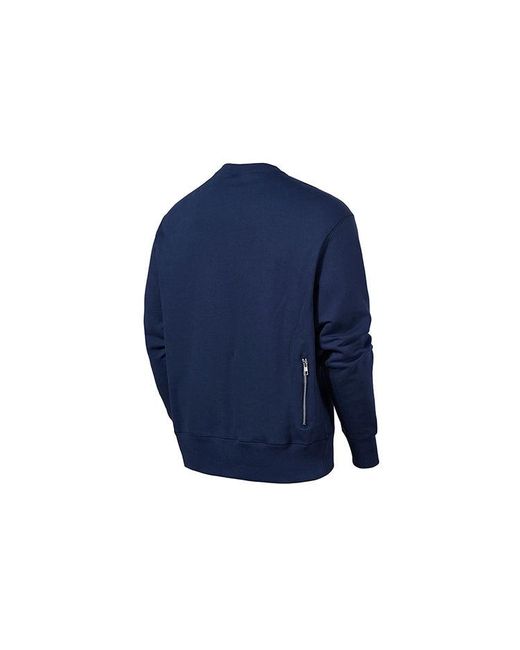 Nike Blue Sportswear Logo Casual Sports Round Neck Pullover for men